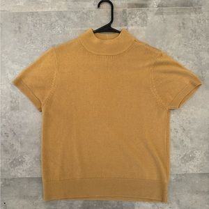 Blair Short Sleeve Tan Sweater MP